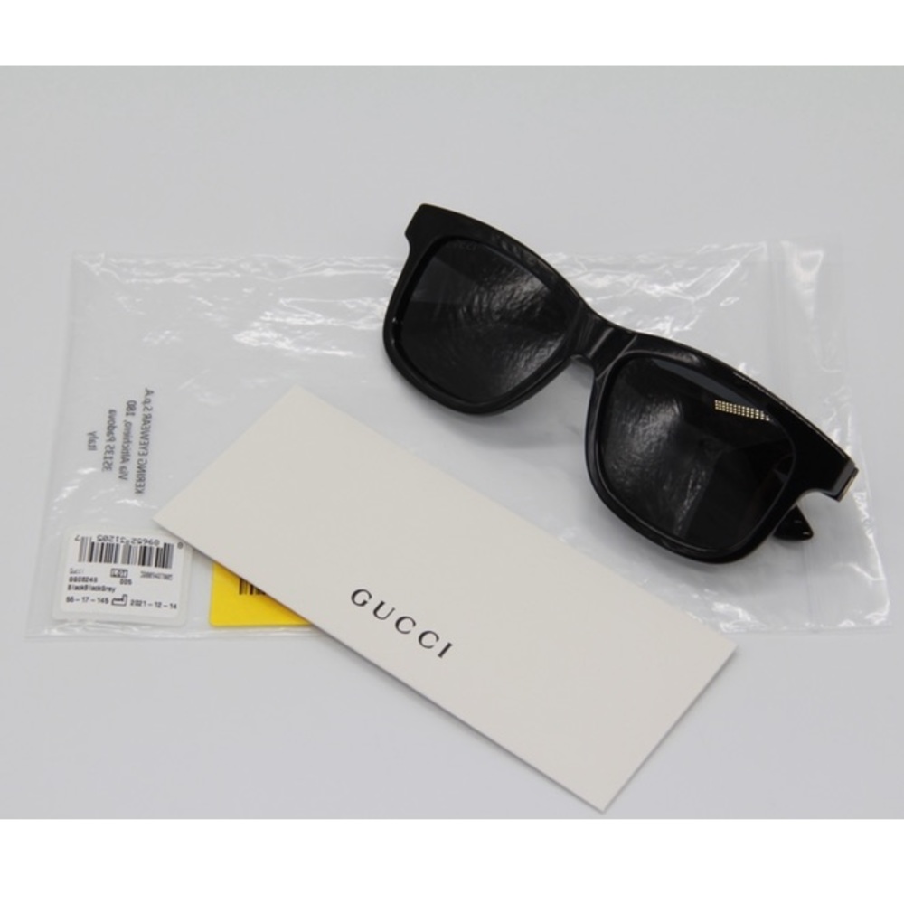 NEW GG0824S 005 MEN’S SUNGLASSES GUCCI GG0824S BLACK - Picture 15 of 16